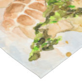 Giraffe Portrait Animal Afbeelding Tafelkleed (Gekanteld)