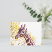 Giraffe Portrait Briefkaart (Staand voorkant)