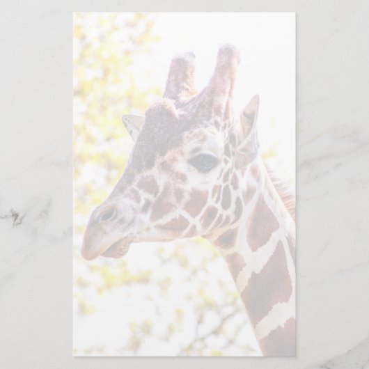 Giraffe Portrait Briefpapier (Voorkant)