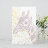 Giraffe Portrait Briefpapier (Staand voorkant)