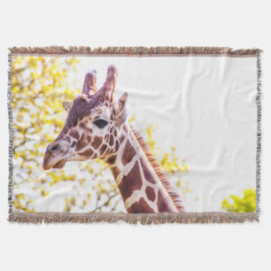 Giraffe Portrait Deken