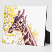Giraffe Portrait Fotoplaat (Zijkant)