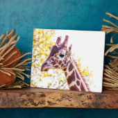 Giraffe Portrait Fotoplaat (Zijkant)