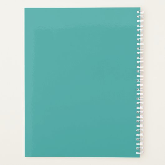 Giraffe Portrait Gepersonaliseerde Naam Planner (Achterkant)