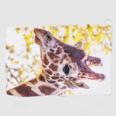 Giraffe Portrait Golfhanddoek (Horizontaal)