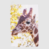 Giraffe Portrait Golfhanddoek (Voorkant)