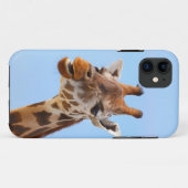 Giraffe Portrait iPhone hoesje (Achterkant (horizontaal))