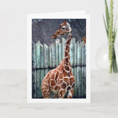 Giraffe Portrait Kaart (Voorkant)