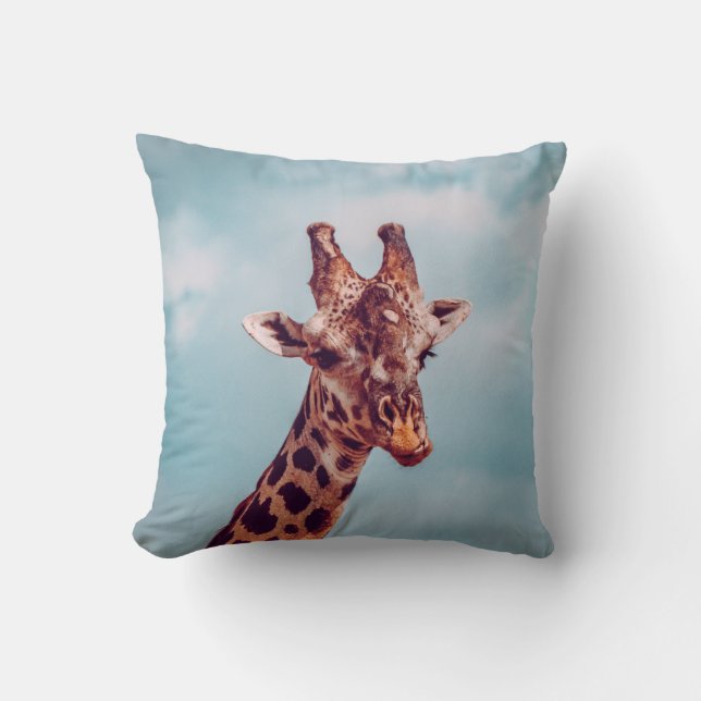 GIRAFFE PORTRAIT KUSSEN (Voorkant)