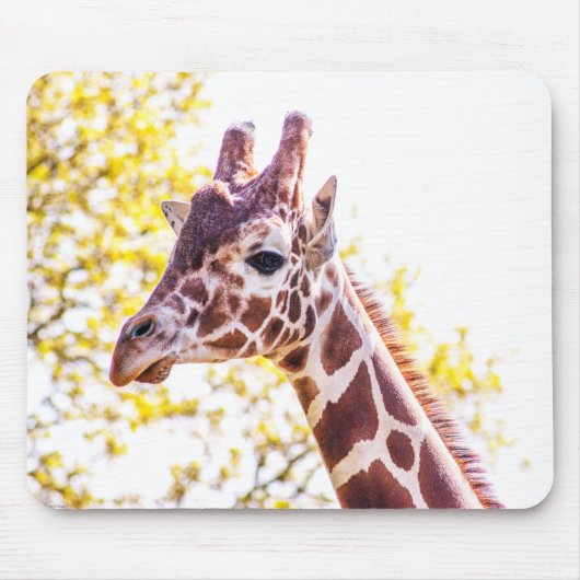 Giraffe Portrait Muismat (Voorkant)