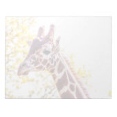 Giraffe Portrait Notitieblok (Voorkant)