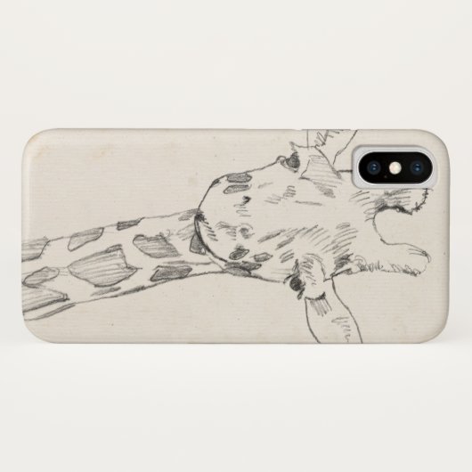 Giraffe Portrait | Schets Case-Mate iPhone Case (Achterkant (horizontaal))