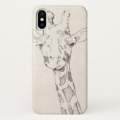 Giraffe Portrait | Schets Case-Mate iPhone Case (Achterkant)