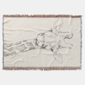 Giraffe Portrait | Schets Deken (Voorkant)