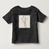 Giraffe Portrait | Schets Kinder Shirts (Voorkant)