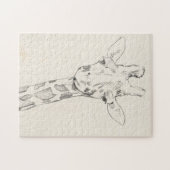 Giraffe Portrait | Schets Legpuzzel (Horizontaal)