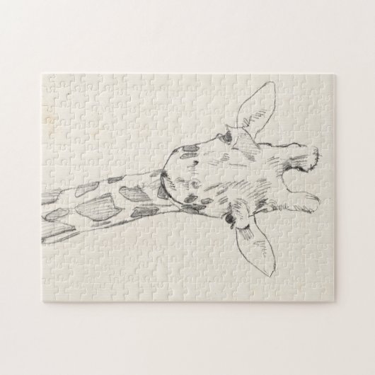 Giraffe Portrait | Schets Legpuzzel (Horizontaal)