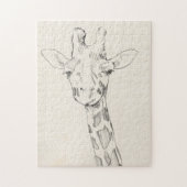 Giraffe Portrait | Schets Legpuzzel (Verticaal)