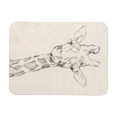 Giraffe Portrait | Schets Magneet (Horizontaal)