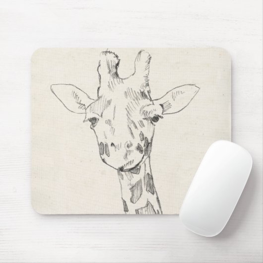 Giraffe Portrait | Schets Muismat (Met muis)