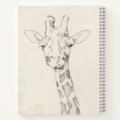 Giraffe Portrait | Schets Notitieboek (Achterkant)