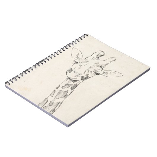 Giraffe Portrait | Schets Notitieboek (Linkerzijde)