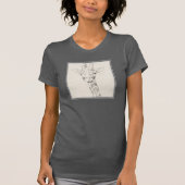 Giraffe Portrait | Schets T-shirt (Voorkant)