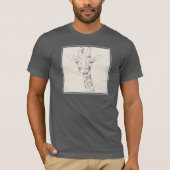 Giraffe Portrait | Schets T-shirt (Voorkant)