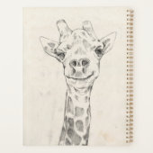 Giraffe Portrait Sketch Planner (Achterkant)