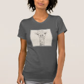 Giraffe Portrait Sketch T-shirt (Voorkant)