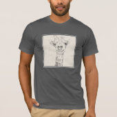 Giraffe Portrait Sketch T-shirt (Voorkant)
