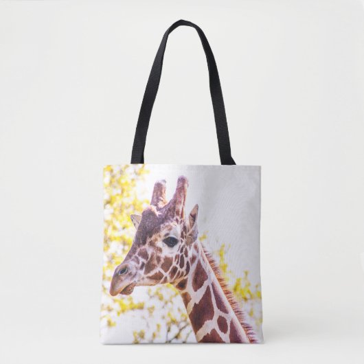 Giraffe Portrait Tote Bag (Voorkant)