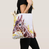 Giraffe Portrait Tote Bag (Dichtbij)