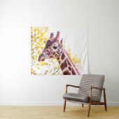 Giraffe Portrait Wandkleed (In Situ (horizontaal))