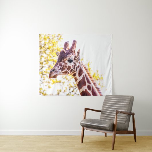 Giraffe Portrait Wandkleed (In Situ (horizontaal))