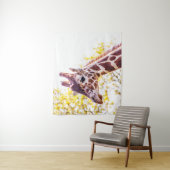 Giraffe Portrait Wandkleed (In situ)