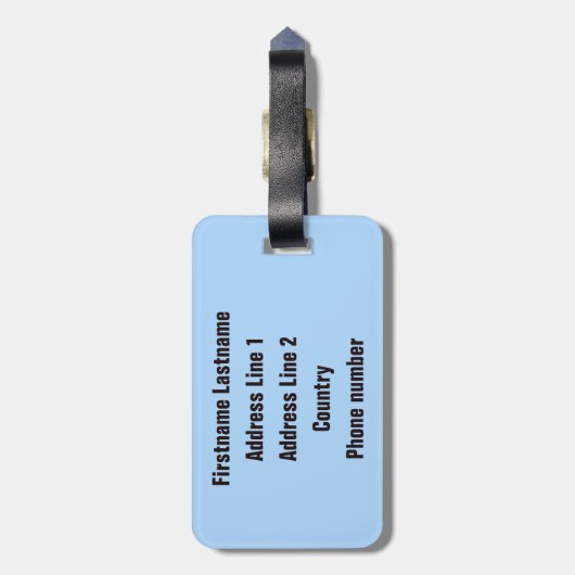 Giraffe Portret aangepast bagagelabel (Achterkant verticaal)