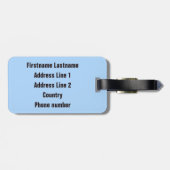 Giraffe Portret aangepast bagagelabel (Achterkant horizontaal)