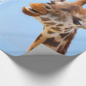 Giraffe Portret aangepast verpakkingspapier Cadeaupapier (Hoek)