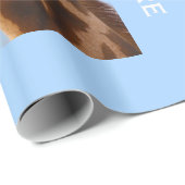 Giraffe Portret aangepast verpakkingspapier Cadeaupapier (Rol Hoek)