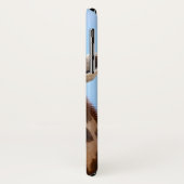 Giraffe Portret aangepaste monogram hoesjes (Achterkant/links)