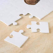 Giraffe Portret Foto op White Legpuzzel (Zijkant)