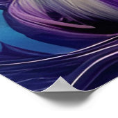 Giraffe Portret Kleurrijk Poster (Hoek)