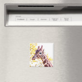 Giraffe Portret Magneet (Insitu (Vaatwasser))