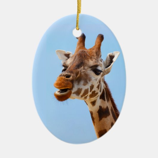 Giraffe Portret ornament (Voorkant)