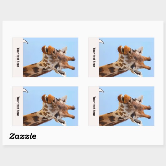 Giraffe Portret stickers (Vel)