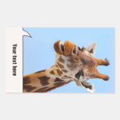 Giraffe Portret stickers (Voorkant)
