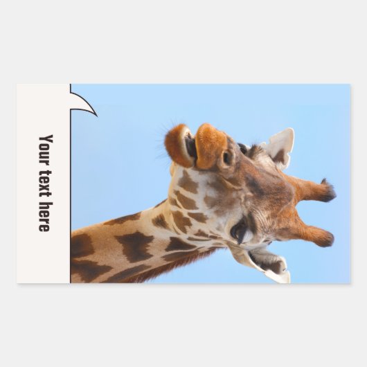 Giraffe Portret stickers (Voorkant)