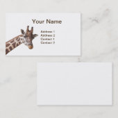 Giraffe Portret Visitekaartjes (Voorkant / Achterkant)