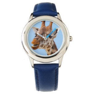 Giraffe portrethorloges horloge